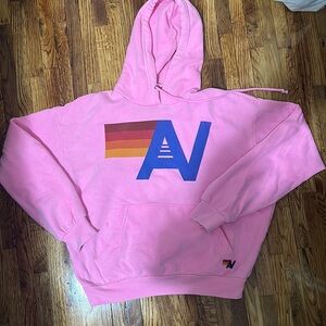 Aviator nation hoodie hot pink